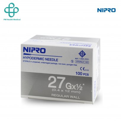 เข็มฉีดยา NIPRO 27Gx1/2"