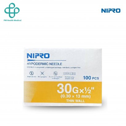 เข็มฉีดยา NIPRO 30Gx1/2"