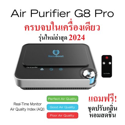 เครื่องฟอกอากาศในรถยนต์ NanoBoozt รุ่น G8 Pro Top สุดตอนนี้