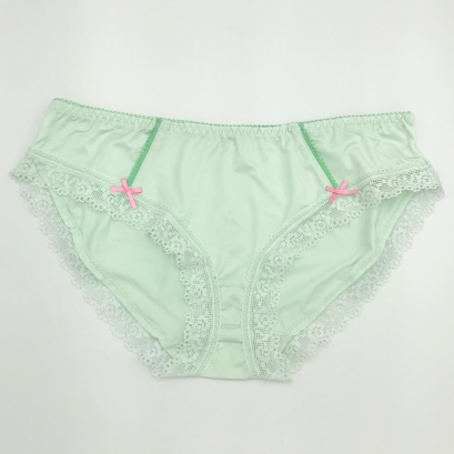 Mint Lace Trim Briefs