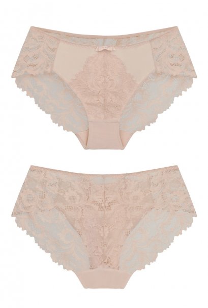 Seamless Lace Low Waist Panty(Peach)
