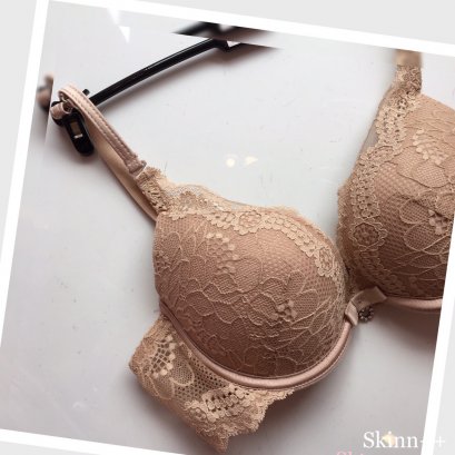 Skin Color Up 2 Cup Lace Push Up Bra (MADE IN KOREA)
