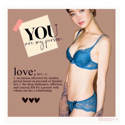 Deep Blue Lace Brief