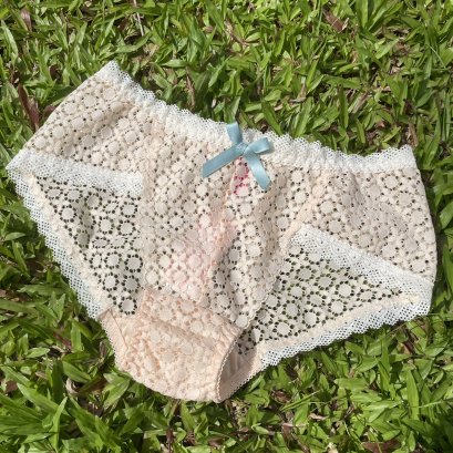 Champage Lace Brazilian Briefs