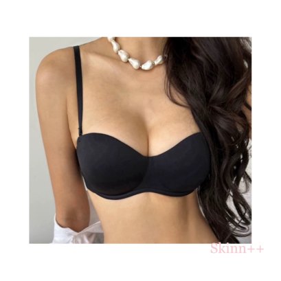 Black Strapless Bra by Skinn intimate