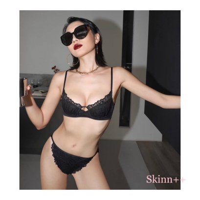Black Lace Bra Set by Skinn intimate