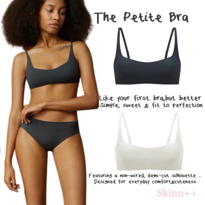 NAVY Back Fasting Hook Sport Bra by Skinn intimate