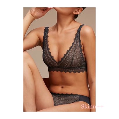 Grey lace Bralette Set by Skinn intimate