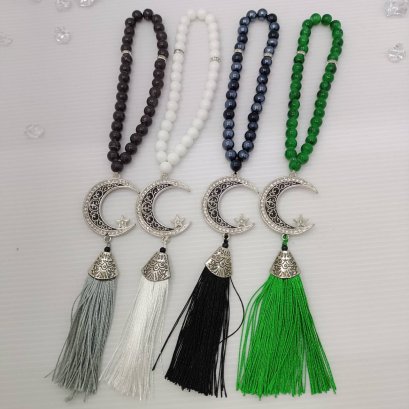 สินค้ามุสลิม ป้ายห้อย ที่แขวนรถ ป้ายห้อยลูกประคำ