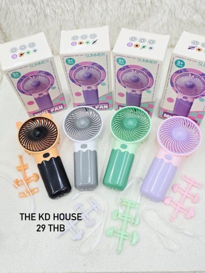 พัดบมมือถือรุ่นใช้ถ่านนนน พัดลมพกพา พร้อมส่ง