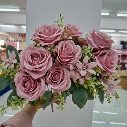 ดอกกุกลาบแซม ดอกไม้ปลอม ดอกไม้ประดิษฐ์ พร้อมส่งจากไทย