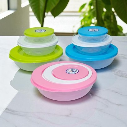 เซตกล่องพลสติกอเนกประสงค์ แม่ลูก 1 เซต มี 3 ใบ เซตใส่ของพร้อมส่ง จากไทย