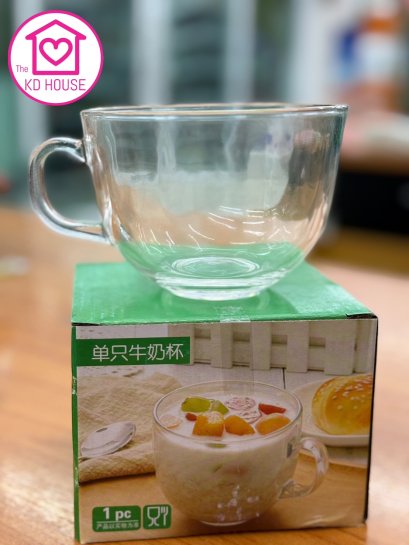 ถ้วยใส มีหูจับ ดื่มชา กาแฟ ทานซี้รียล น้ำเต้าหู้ ข้าวโอ๊ต ก็ทำได้หมด คุ้มค่า ราคาประหยัด พร้อมส่ง