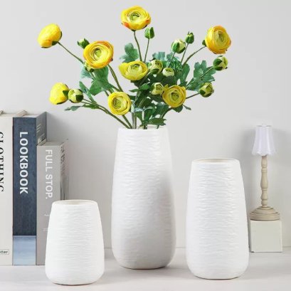 กระถางต้นไม้ กระถางสีขาว กระถางมินิมอล พร้อมส่ง