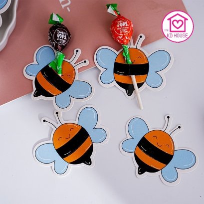 การ์ดเสียบอมยิ้ม รูปผึ้งน้อย