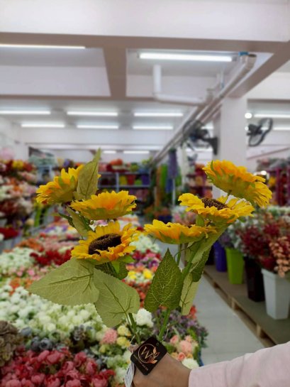 ดอกทานตะวัน ดอกไม้ปลอม ดอกไม้ประดิษฐ์ สินค้าพร้อมส่ง