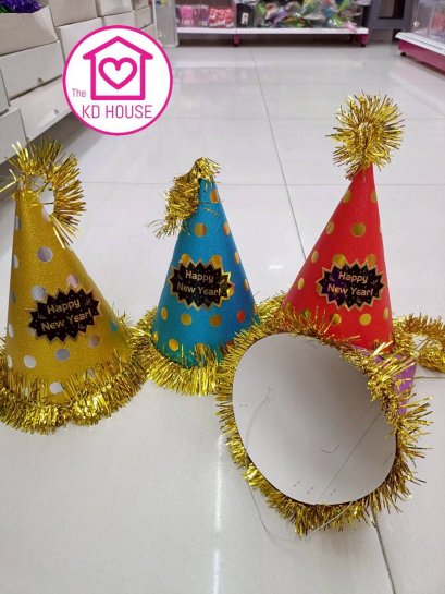 หมวกปาตี้ หมวกตกแต่ง (สุ่มสี) พร้อมส่งจากไทย