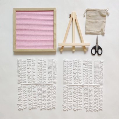 ชุดเซ็ต Letter Board  พร้อมขาตั้ง ถุง กรรไกร พร้อมตัวอักษร