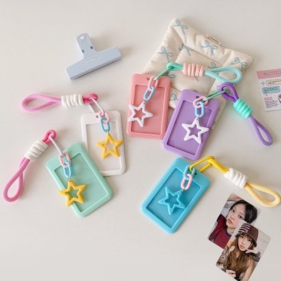 ของแพ็คการ์ด ป้าย กรอบเก็บการ์ด ห้อยกระเป๋า เก๋ๆๆน่ารัก