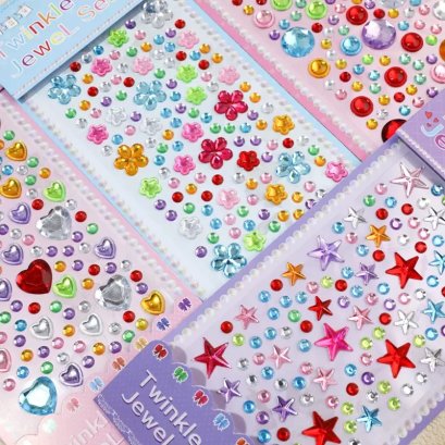 สติกเกอร์จิวเวอรี่ สวยๆ สติกเกอร์ติดหน้าแปะการ์ด ทำ DIY
