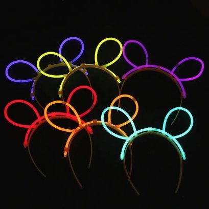 ที่คาดผมเรืองแสง หูหมี น่ารักมาก คละสี