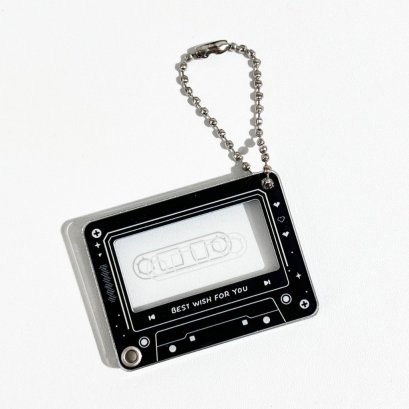 พวงกุญแจใส่รูป รูปเทป ยุค 90