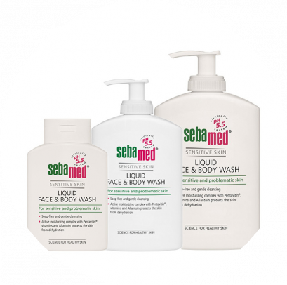 Sebamed liquid face and body wash