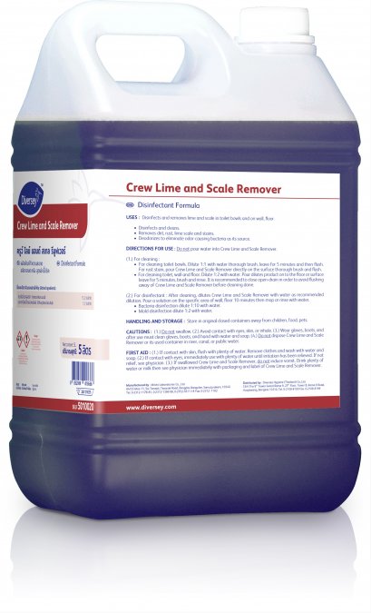 น้ำยาล้างห้องน้ำ ขจัดคราบตะกรัน Crew Lime &amp; Scale Remover ครวู์ ไลม์ แอนด์ สเกล รีมูฟเวอร์