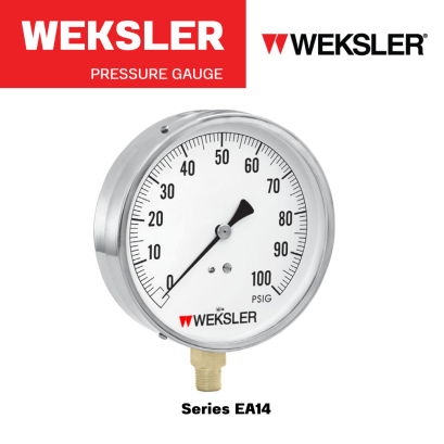 WEKSLER PRESSURE GAUGE EA14, เพรสเชอร์เกจ, เกจวัดแรงดัน