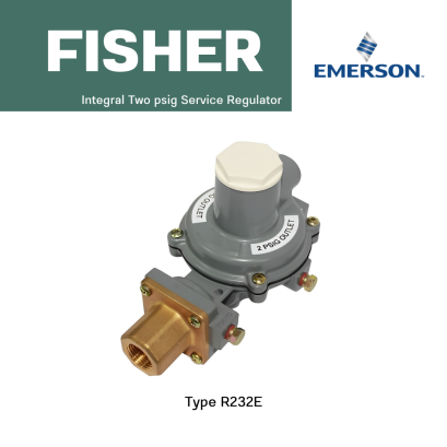 Fisher R232E Integral Two psig Service Regulator