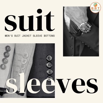 Suit 02 : MENS Suit Jacket Sleeve Buttons
