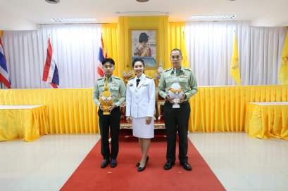 นางอัมพร ปรีชาญานพานิช รอง หน.สน.ผอ.รพ.ผศ. เป็นผู้แทน ร่วมพิธีถวายเครื่องราชสักการะและถวายพระพรเฉลิมพระเกียรติพระบาทสมเด็จพระเจ้าอยู่หัว รัชกาลที่ 10 ประจำปี 2568 ณ สำนักงานเขตพญาไท 