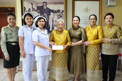 สมาคมสตรีอาสาสมัครรักษาดินแดนจังหวัดสมุทรปราการ และคณะ เยี่ยมมอบเงินบำรุงขวัญ 