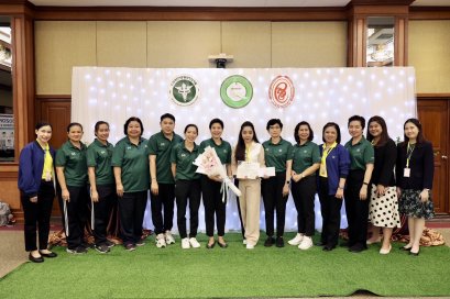 วันที่ 2 กรกฎาคม 2568 แพทย์หญิง จิตติมา ปรีชา ผู้อำนวยการโรงพยาบาลทหารผ่านศึก พร้อมด้วย แพทย์หญิงฉัตรสุมาลย์ ตันติกุล รองผู้อำนวยการโรงพยาบาลทหารผ่านศึก (ฝ่ายการแพทย์), ร.ต.หญิง ธิดานุช เพียรชูชัย ร.น. รองผู้อำนวยการโรงพยาบาลทหารผ่านศึก (ฝ่ายการพยาบาล) แล