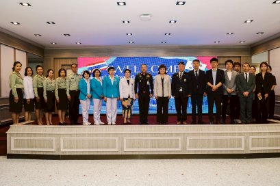 คุณยัง คัม ฮี รองผู้ว่าจังหวัดคย็องซังบุก สาธารณรัฐเกาหลี พร้อมคณะ เยี่ยมชมกิจการ รพ.ผศ.