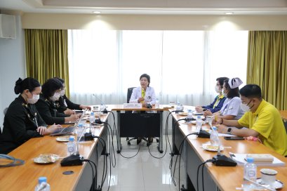 แพทย์หญิงจิตติมา ปรีชา ผู้อำนวยการโรงพยาบาลทหารผ่านศึก พร้อมด้วยคณะผู้บริหารโรงพยาบาลฯ ร่วมกับ วิทยาลัยพยาบาลกองทัพบก เข้าร่วมประชุม ให้ข้อมูลเพื่อการพัฒนาหลักสูตรพยาบาลศาสตรบัณฑิต พ.ศ. 2570