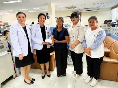 คุณสุบิล สมตระกูล พร้อมครอบครัว มอบเงินบริจาคให้แก่โรงพยาบาลทหารผ่านศึก จำนวน 1,010,000.- บาท 