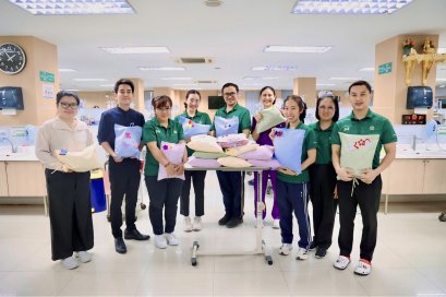 เมื่อวันที่ 20 มีนาคม 2569 คณะผู้แทนจาก บริษัท J&J Innovation Medicine จำกัด ได้นำหมอนหลอด จำนวน 90 ใบ มาบริจาคให้ห้องไตเทียม โรงพยาบาลทหารผ่านศึก เพื่อใช้ประโยชน์ในการดำเนินงานของโรงพยาบาลทหารผ่านศึก โดยมีแพทย์และเจ้าหน้าที่ห้องไตเทียม ร่วมรับมอบ ณ ห