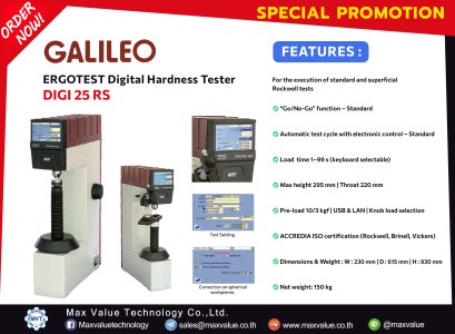 GALILEO - DIGI 25RS Digital hardness tester