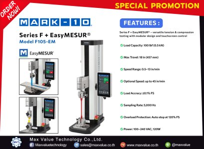 Mark-10 : Series F + EasyMESUR&reg;  Model F105 - EM