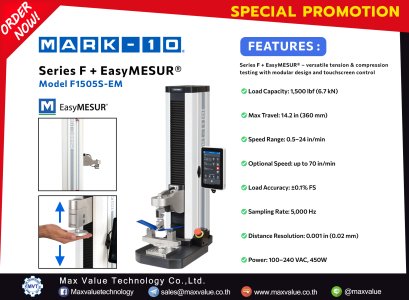 Mark-10 : Series F + EasyMESUR®  Model F1505S-EM