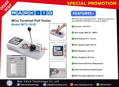 Mark-10 : Wire Crimp Pull Testers Model WT3-201E