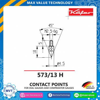 Pointed contact point-573/13 H