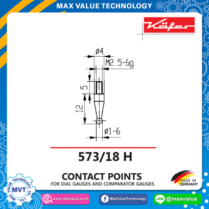 Spherical contact point-573/18 H