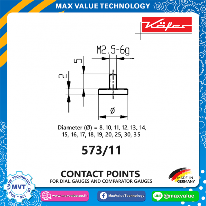Flat contact point - 573/11