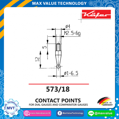 Spherical contact point - 573/18