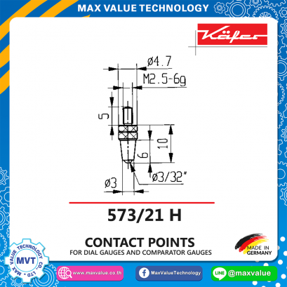 Spherical contact point-573/21 H