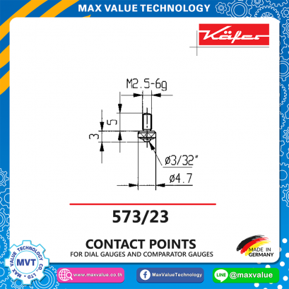 Spherical contact point - 573/23