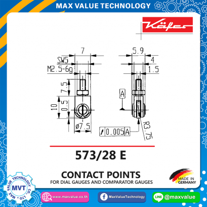 Roller contact point -573/28 E