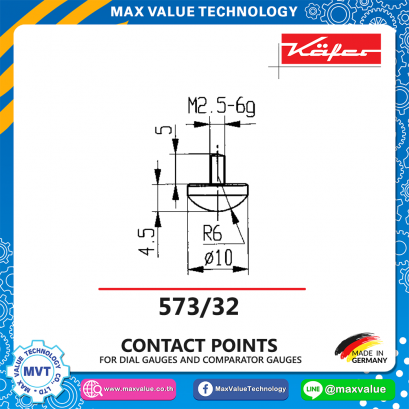 Curved contact point - 573/32